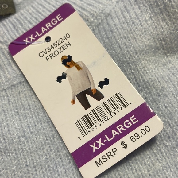 NWT Vince Camuto Icy Blue Frozen Sweater - Picture 6 of 10